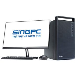 Bộ máy tính để bàn SingPC i5102.9A5905S0-W : Core i5 10400/ Intel H510/ 16GB/ 512GB SSD/ Cạc đồ họa Asus GT1030/ Windows 11 Pro/Key/Mouse/Màn hình SingPC 21.5 inch LED